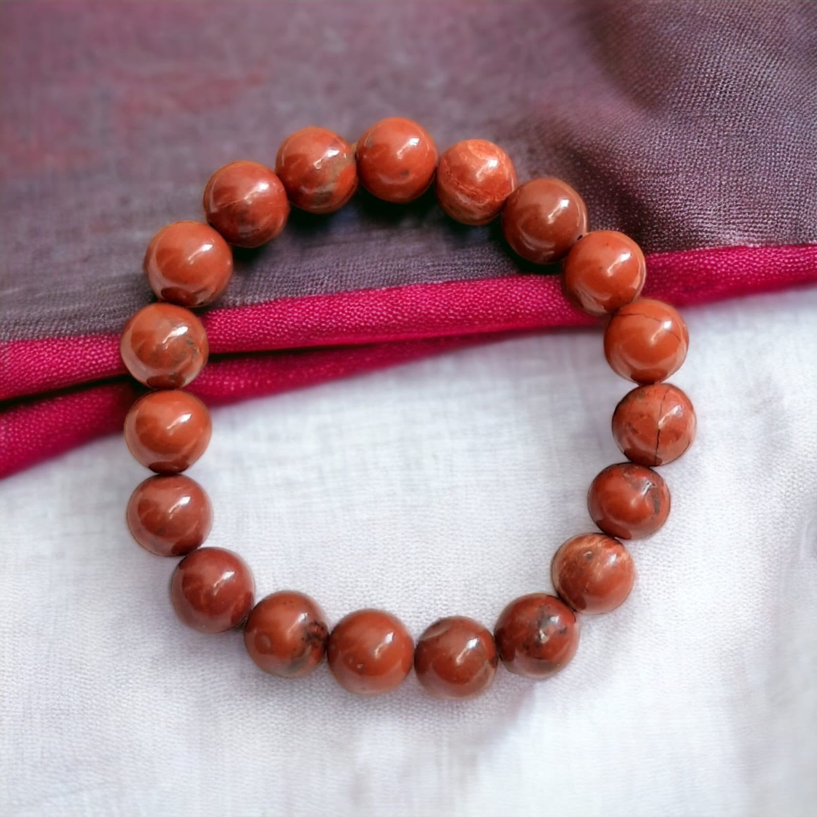 Red Jasper Bracelet – Grounding, Strength & Stability