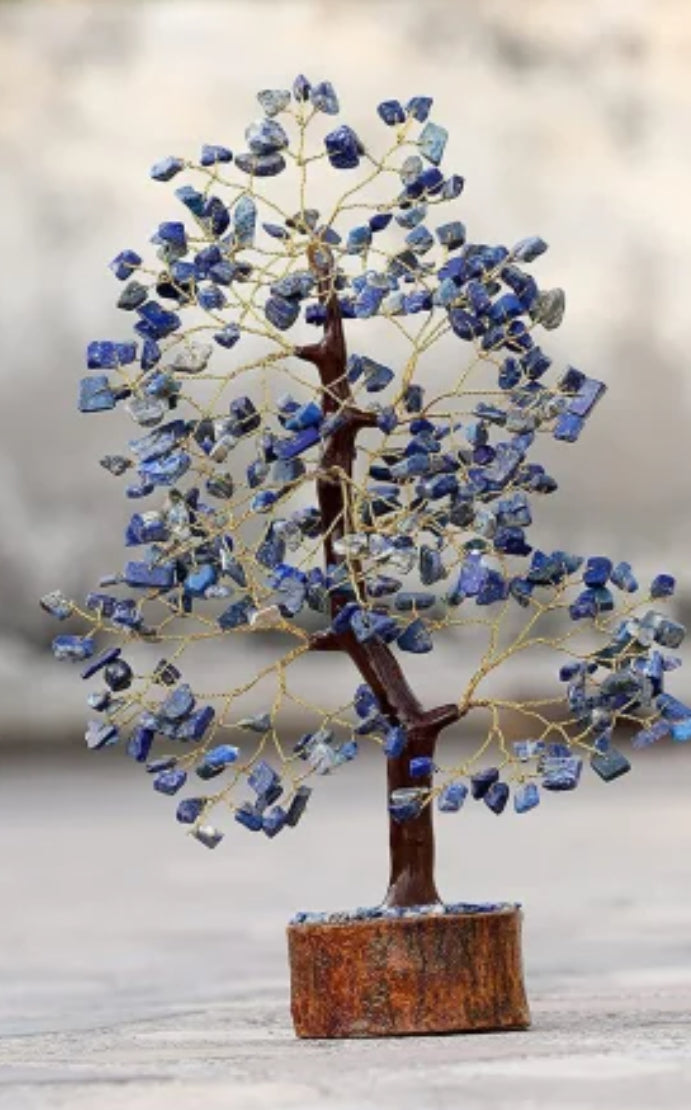 Lapis Lazuli Crystal Tree – Wisdom & Truth Decor