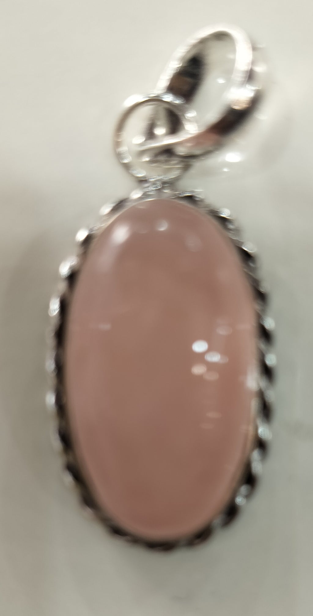 Rose Quartz Oval Pendant – Love & Harmony Crystal Jewelry