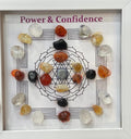 Power & Confidence Crystal Grid Frame