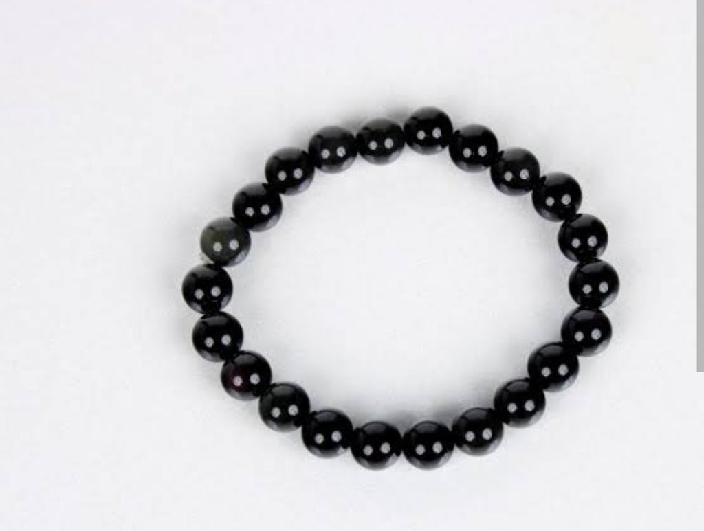 Black Obsidian Bracelet with Certificate