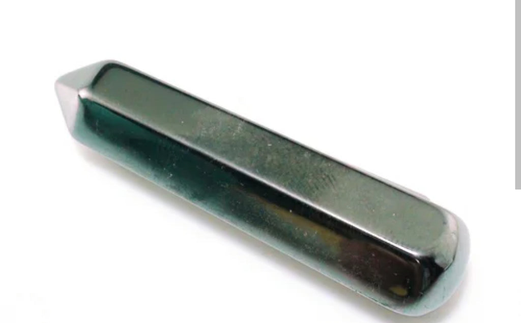Hematite Crystal Wand – Grounding • Protection • Strength