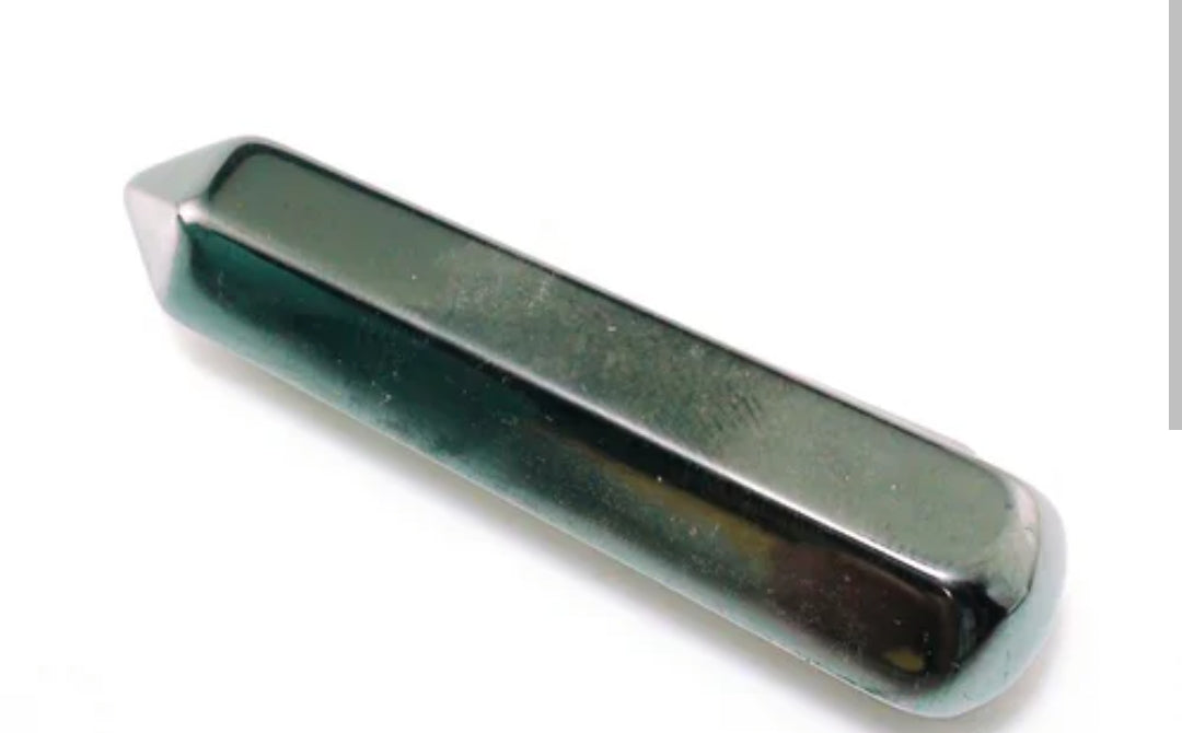Hematite Crystal Wand – Grounding • Protection • Strength