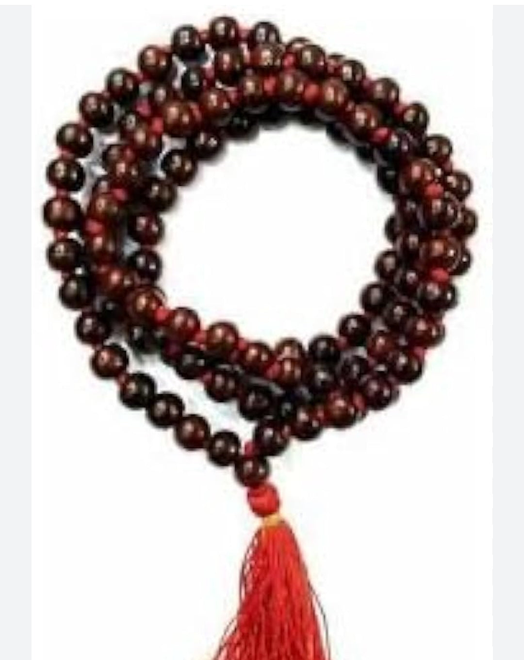Lal Chandan Mala (Red Sandalwood Rosary) – Sacred & Spiritual