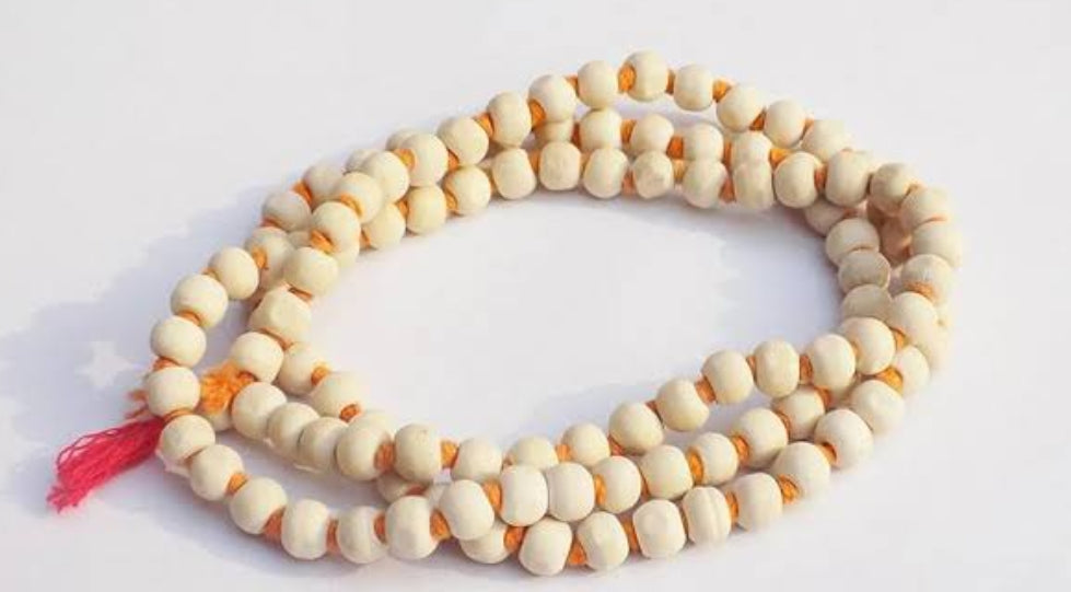 Tulsi mala (prayer beads).