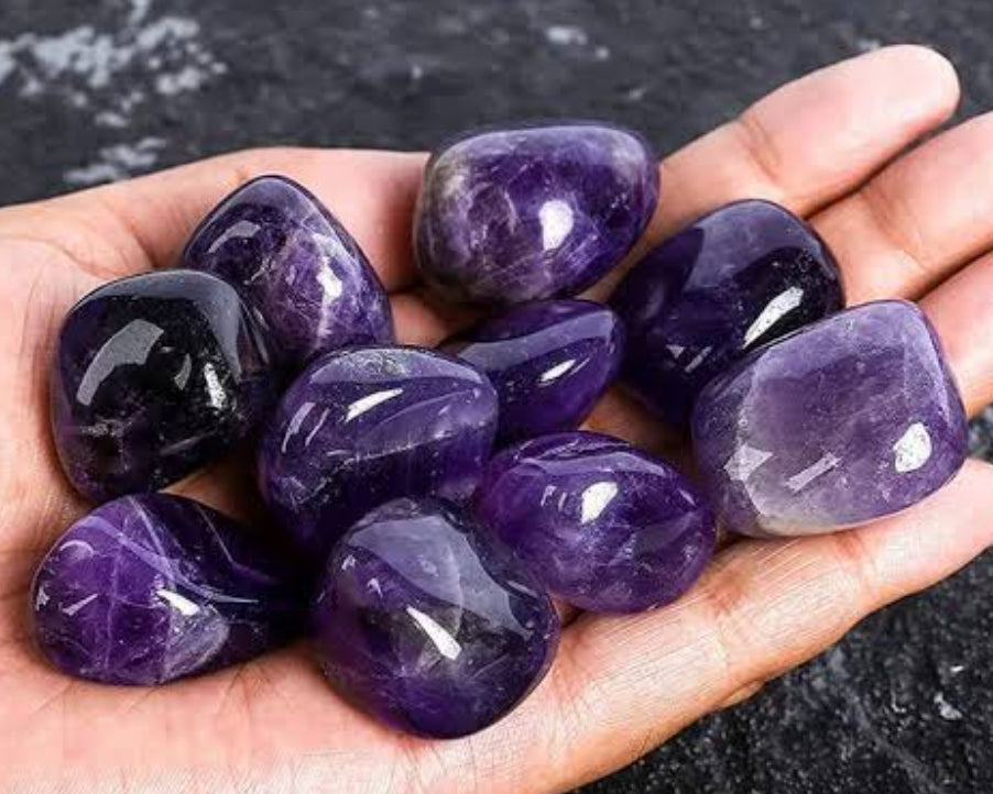Amethyst Tumble Stone – Crystal of Calm, Protection & Spiritual Awareness