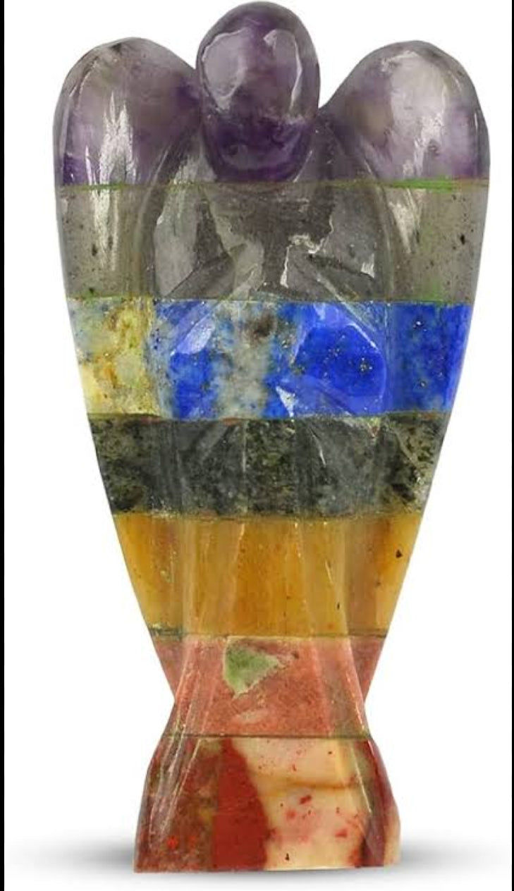 Seven Chakra Angel – Crystal Healing Figurine