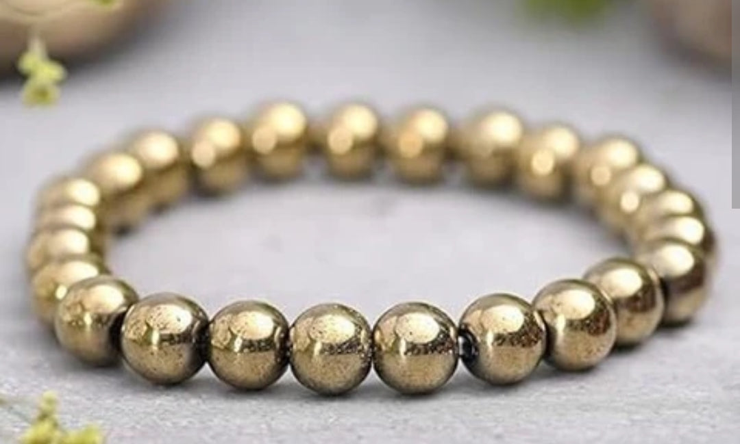 Golden Pyrite Bracelet with Certificate