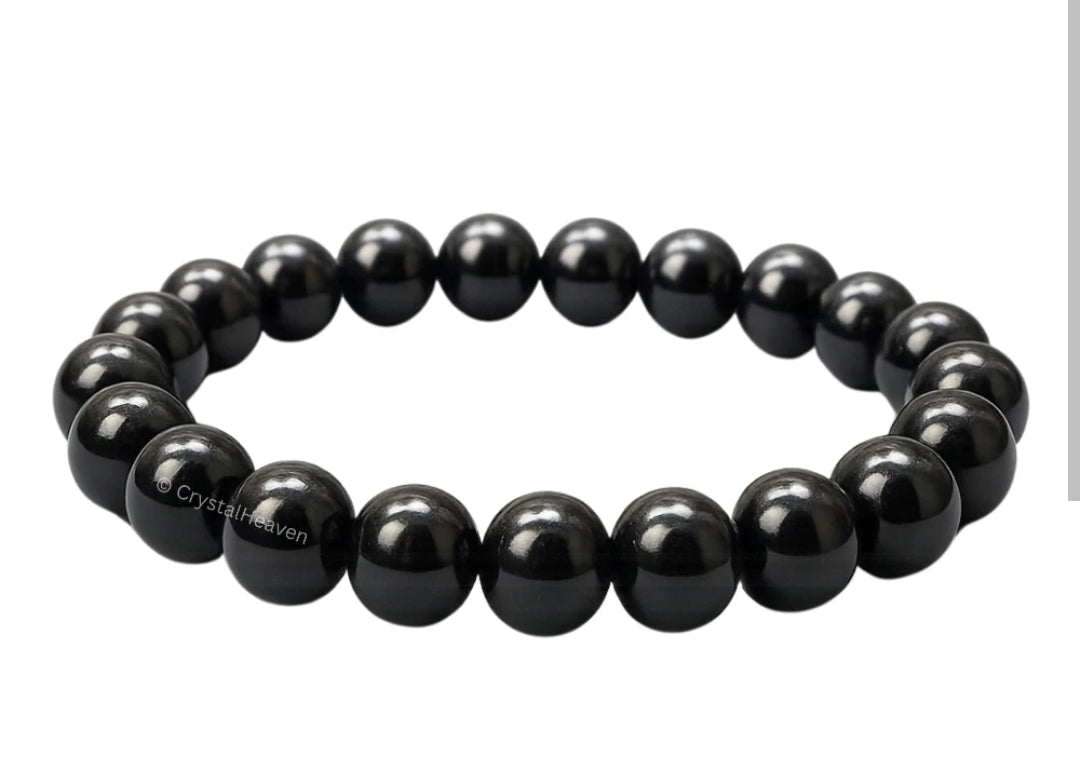 Black Obsidian Bracelet with Certificate