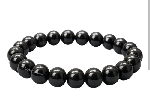 Black Obsidian Bracelet with Certificate