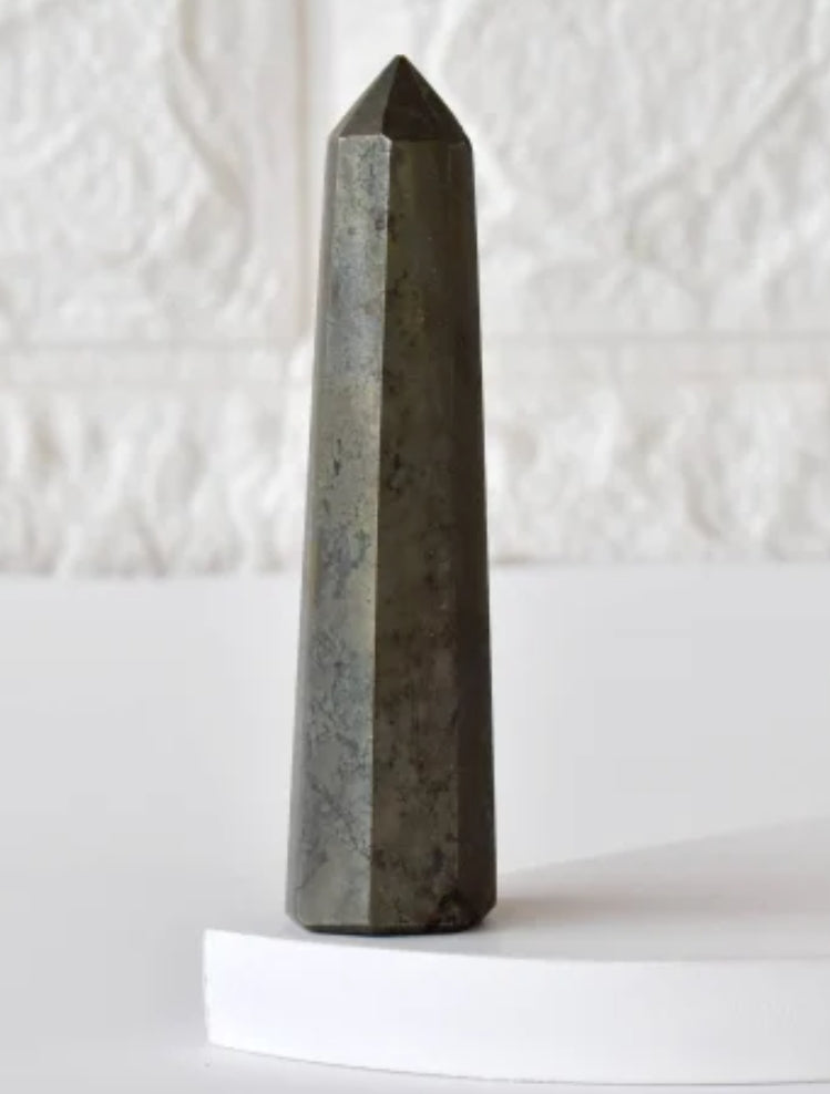 Pyrite Wand – Stone of Wealth, Confidence & Protection