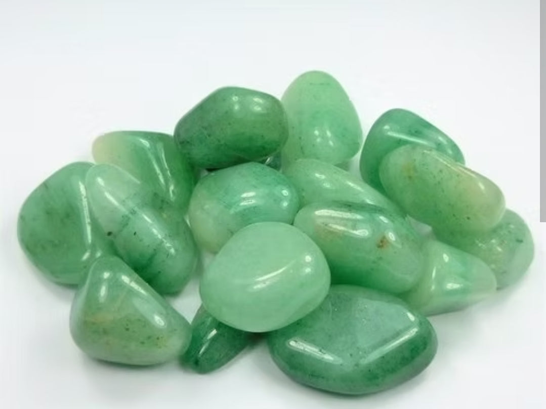 Green Aventurine Tumbled Stone – Crystal of Luck, Growth & Healing