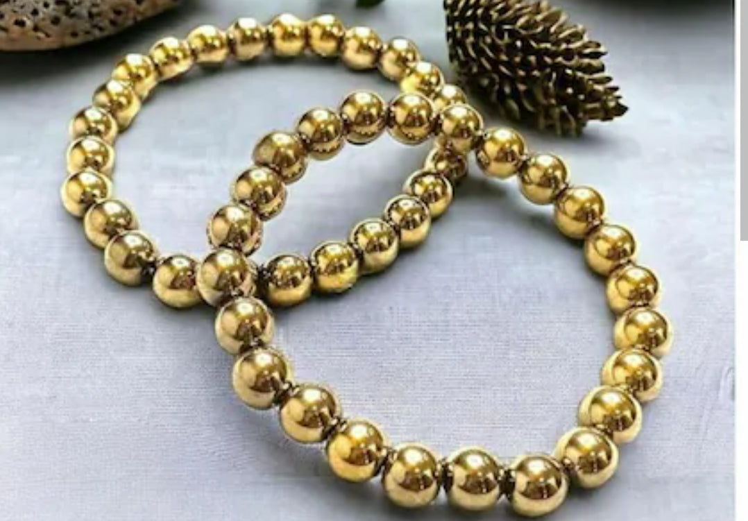 Golden Pyrite Bracelet with Certificate