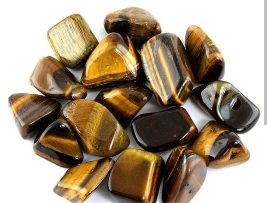 Tiger Eye Tumbled Stone – Crystal for Protection, Confidence & Success