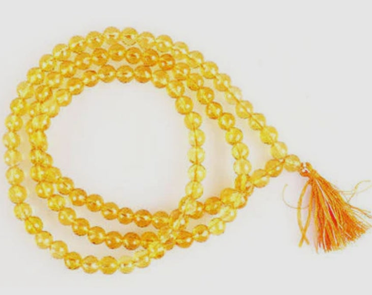 Citrine Mala – Abundance, Positivity & Success