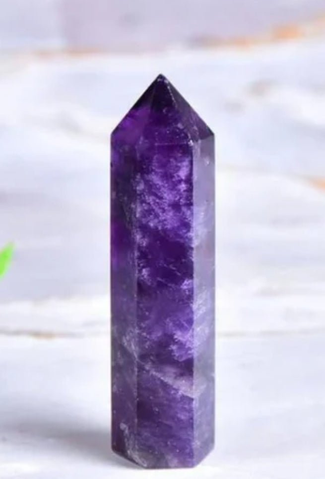Amethyst Crystal Wand – Peace • Protection • Spiritual Growth