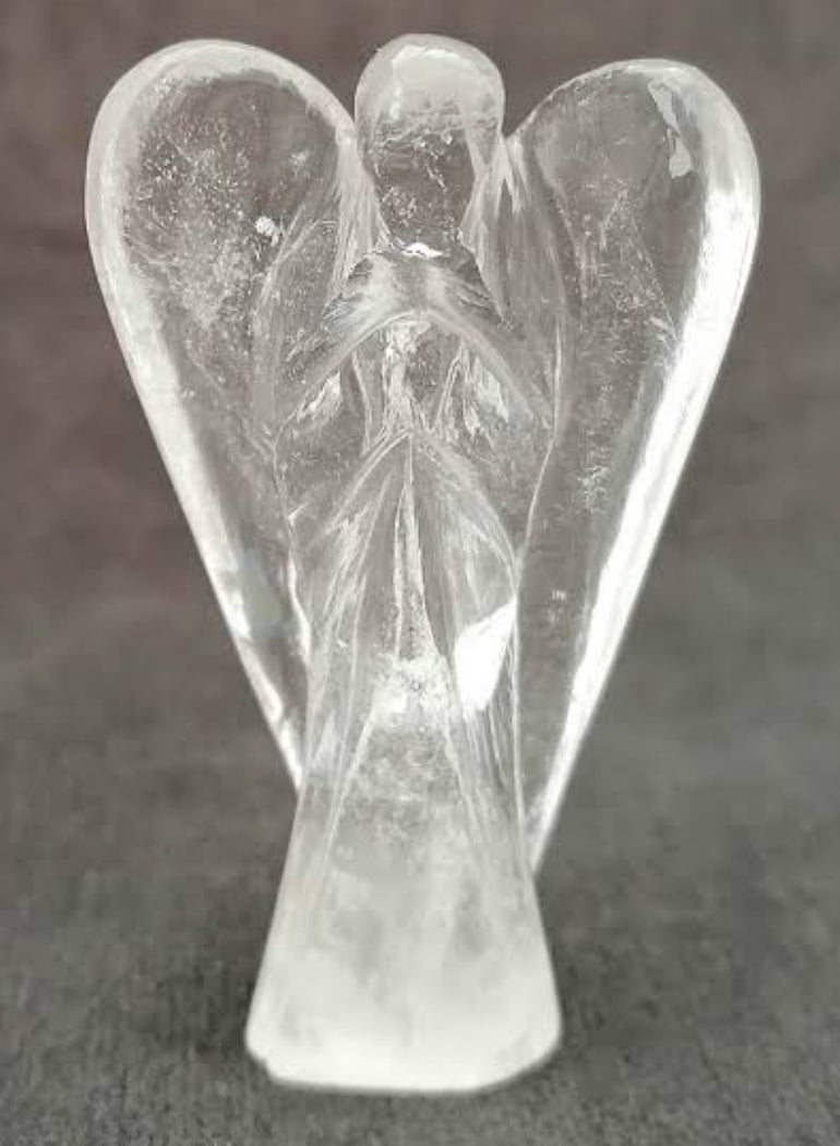Clear Quartz Angel – Master Healer & Divine Energy Crystal Figurine