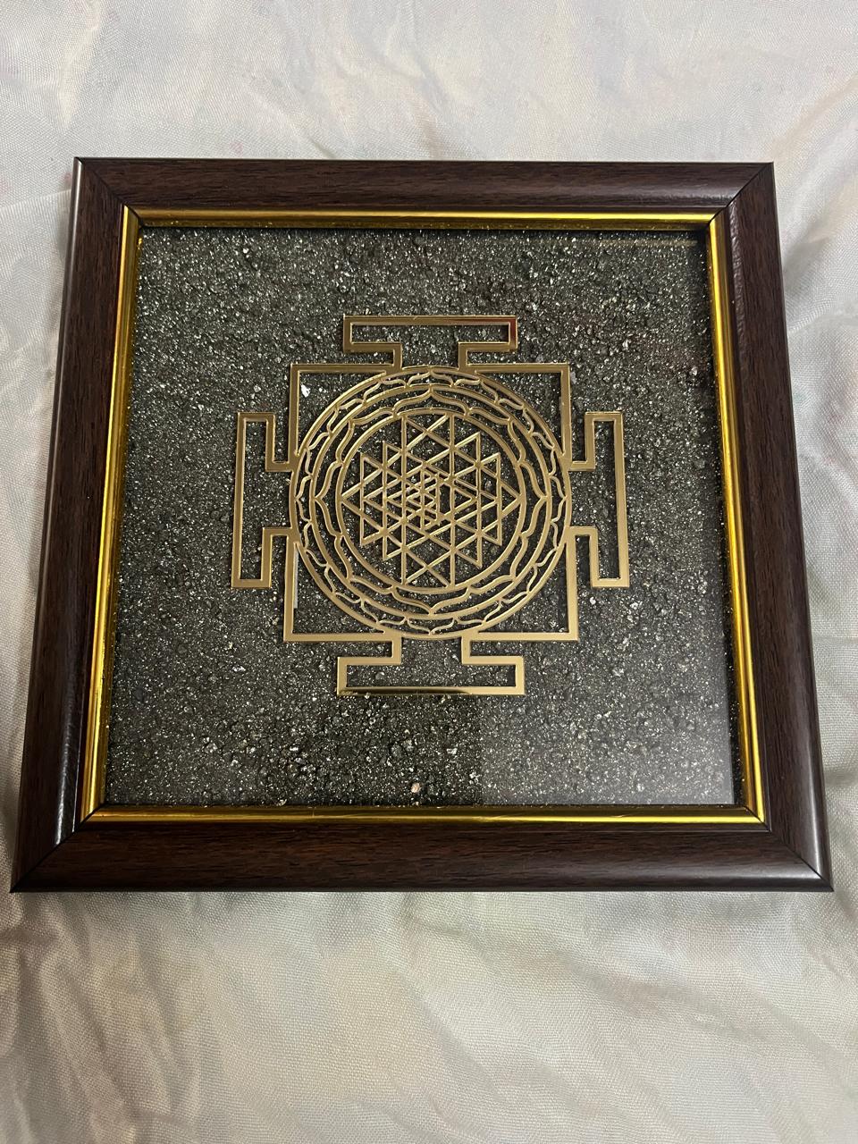 Pyrite Frame Photo – Crystal Energy Wall Décor