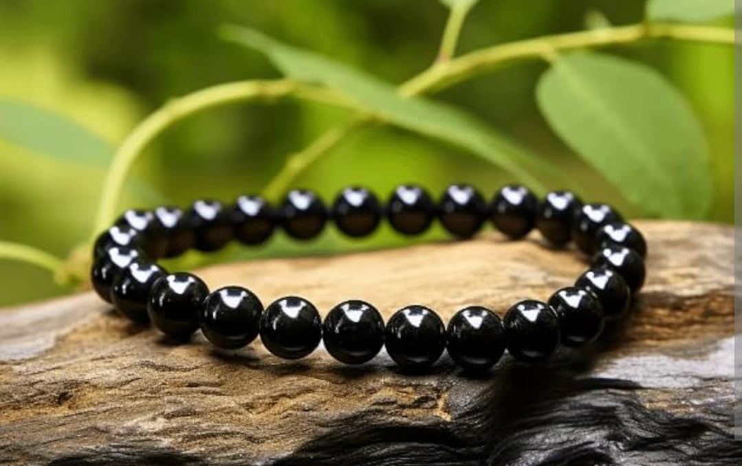 Black Tourmaline Bracelet with Certificate