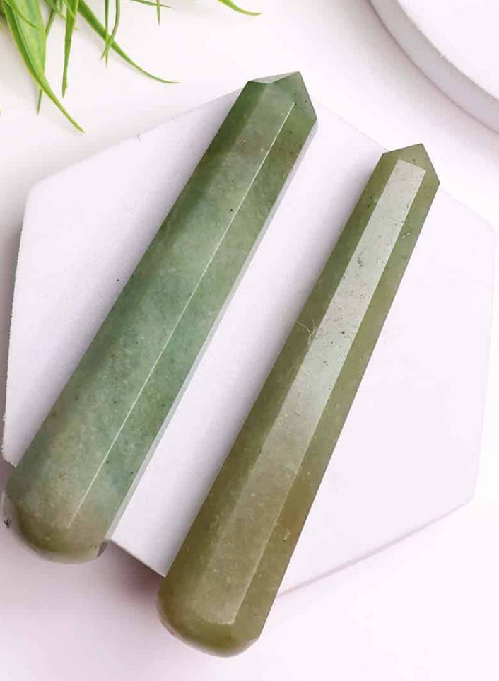 Green Aventurine Wand – Stone of Luck, Growth & Healing
